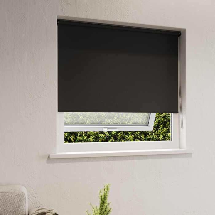 Rullgardin Ljusdämpande Svart 140 x 175 cm